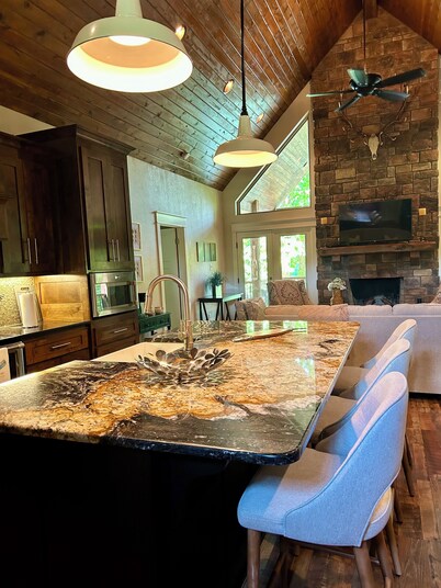 Stunning Riverfront Home Near Cow Shoals with Dock on the Little Red River!!!