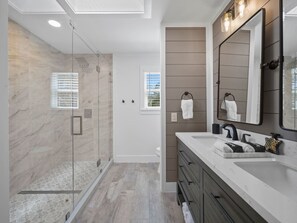Shower, hair dryer