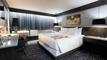 Habitación individual ejecutiva, 1 cama de matrimonio grande, no fumadores | Escritorio, cortinas opacas, wifi gratis y ropa de cama