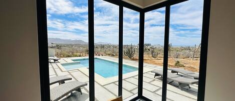 A heated pool