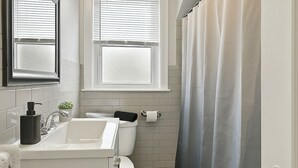 Shower, hair dryer