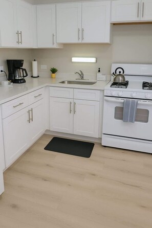 Fridge, microwave, oven, stovetop - Cozy 2BR Apt near Parks & Shops (Chicago)