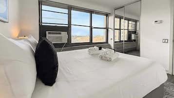 2 dormitorios, tabla de planchar con plancha, cuna de viaje y wifi