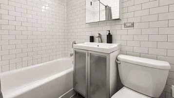 Een douche, een haardroger