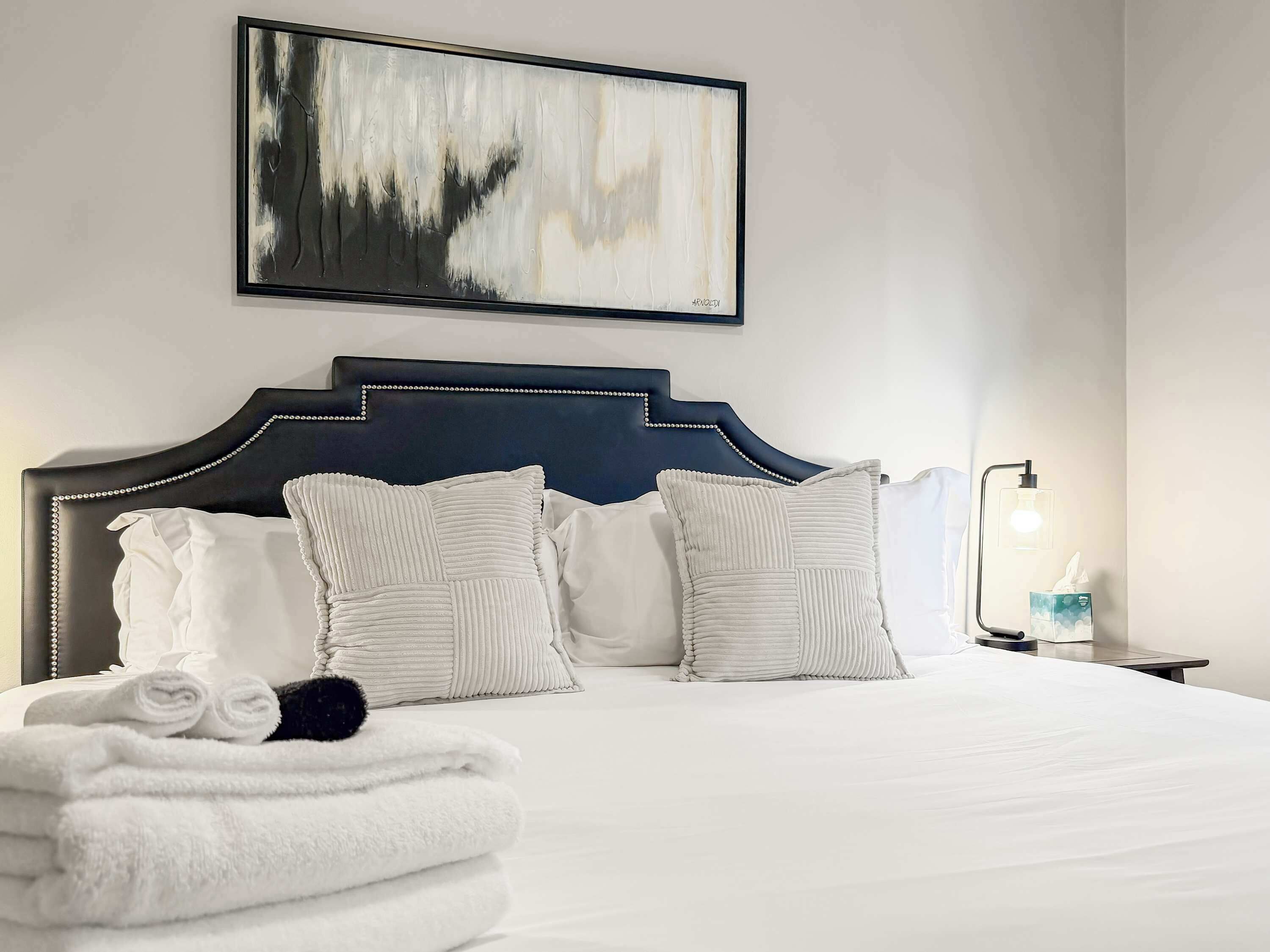 1 slaapkamer, een strijkplank/strijkijzer, reisbedje, wifi