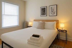 1 bedroom, iron/ironing board, travel crib, WiFi