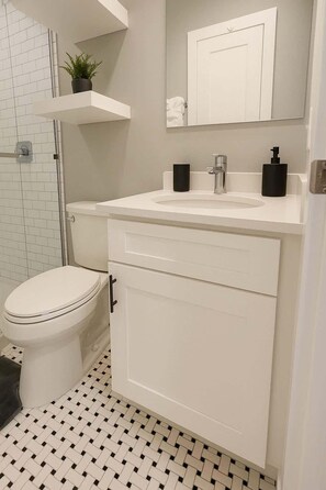 Shower, hair dryer