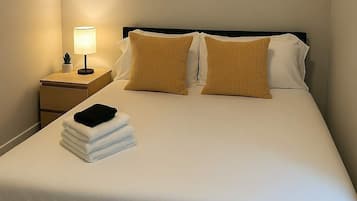 2 bedrooms, iron/ironing board, travel crib, WiFi