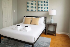 2 bedrooms, iron/ironing board, travel crib, WiFi