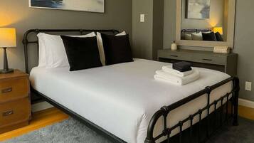 2 bedrooms, iron/ironing board, travel crib, WiFi