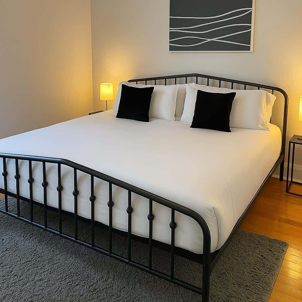 1 bedroom, iron/ironing board, travel crib, WiFi