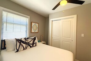 1 bedroom, iron/ironing board, travel crib, WiFi