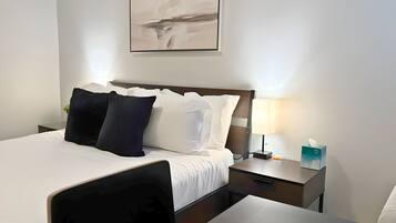 1 bedroom, iron/ironing board, travel crib, WiFi