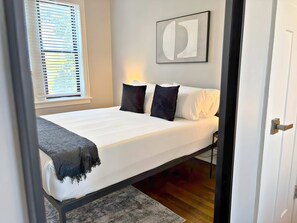 2 bedrooms, iron/ironing board, travel cot, WiFi