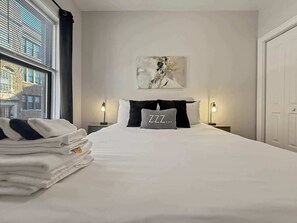 2 bedrooms, iron/ironing board, travel cot, WiFi