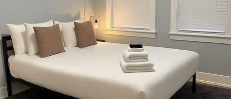 2 bedrooms, iron/ironing board, travel crib, WiFi