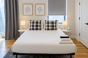 Iron/ironing board, travel crib, WiFi, bed sheets