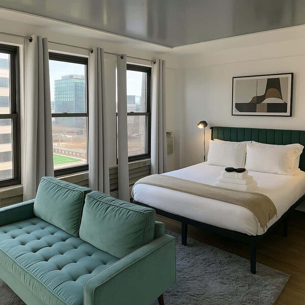 1 soverom, strykejern/-brett, wi-fi og sengetøy