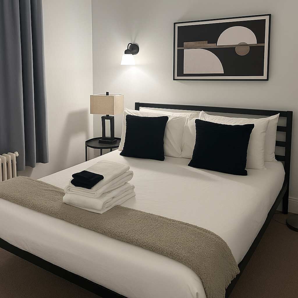 1 bedroom, iron/ironing board, travel crib, WiFi