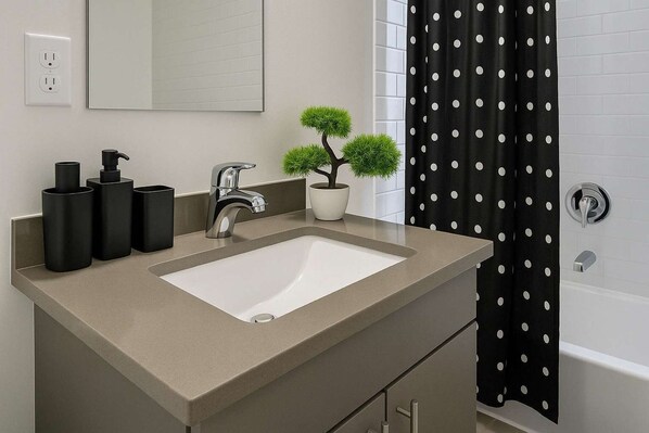 Douche, séchoir à cheveux