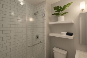 Regadera y secadora de cabello 