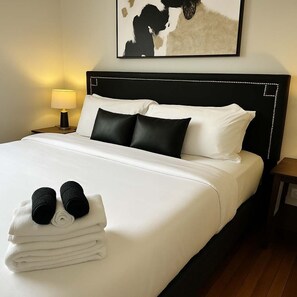 1 bedroom, iron/ironing board, travel crib, WiFi