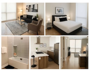 1 habitación, tabla de planchar con plancha, cuna de viaje y wifi