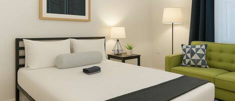 Fer et planche à repasser, lit parapluie, Wi-Fi, draps fournis