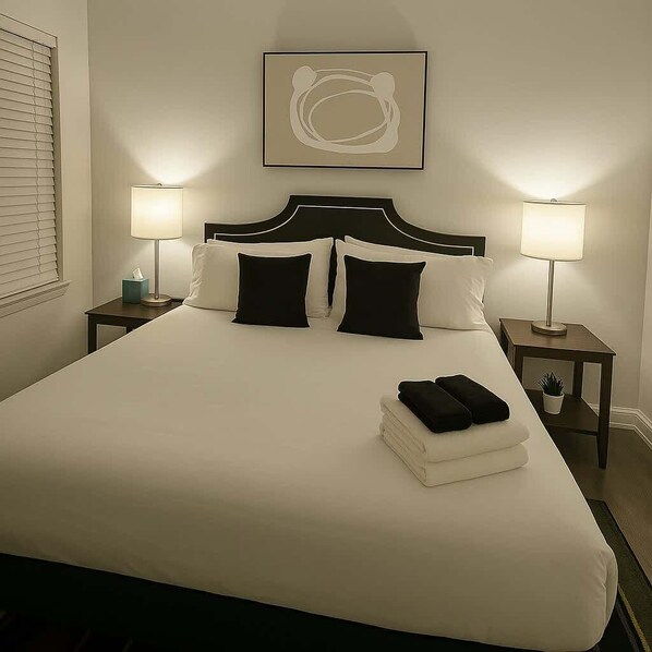 3 bedrooms, iron/ironing board, travel cot, WiFi
