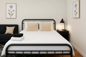 Iron/ironing board, travel cot, WiFi, bed sheets