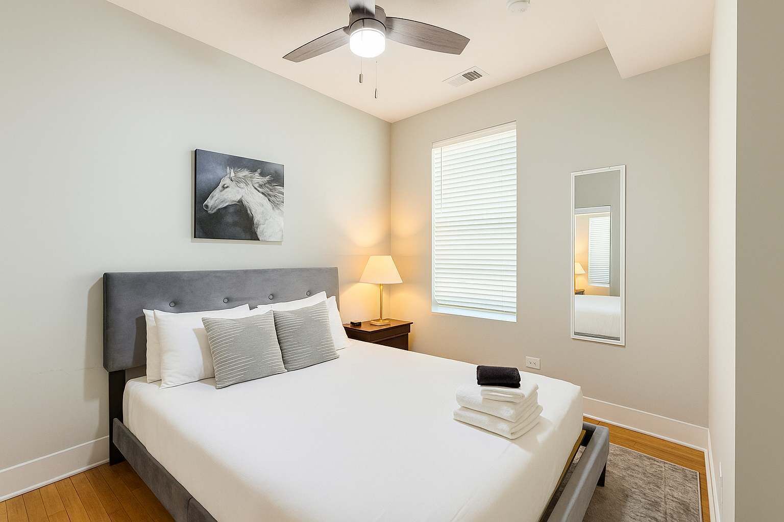 1 bedroom, iron/ironing board, travel crib, WiFi