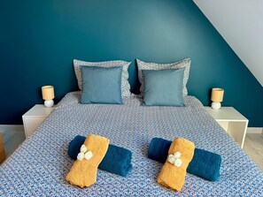 3 dormitorios, tabla de planchar con plancha, wifi gratis y ropa de cama