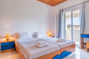 1 slaapkamer, een strijkplank/strijkijzer, gratis wifi, beddengoed