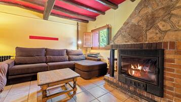 TV, fireplace, table tennis