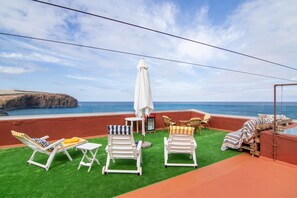 Terrace/patio - Vacation 'Las Velas' with Sea View, Wi-Fi and Air Conditioning (Gáldar)