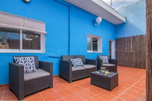 Terrace/patio - Vacation 'Las Velas' with Sea View, Wi-Fi and Air Conditioning (Gáldar)