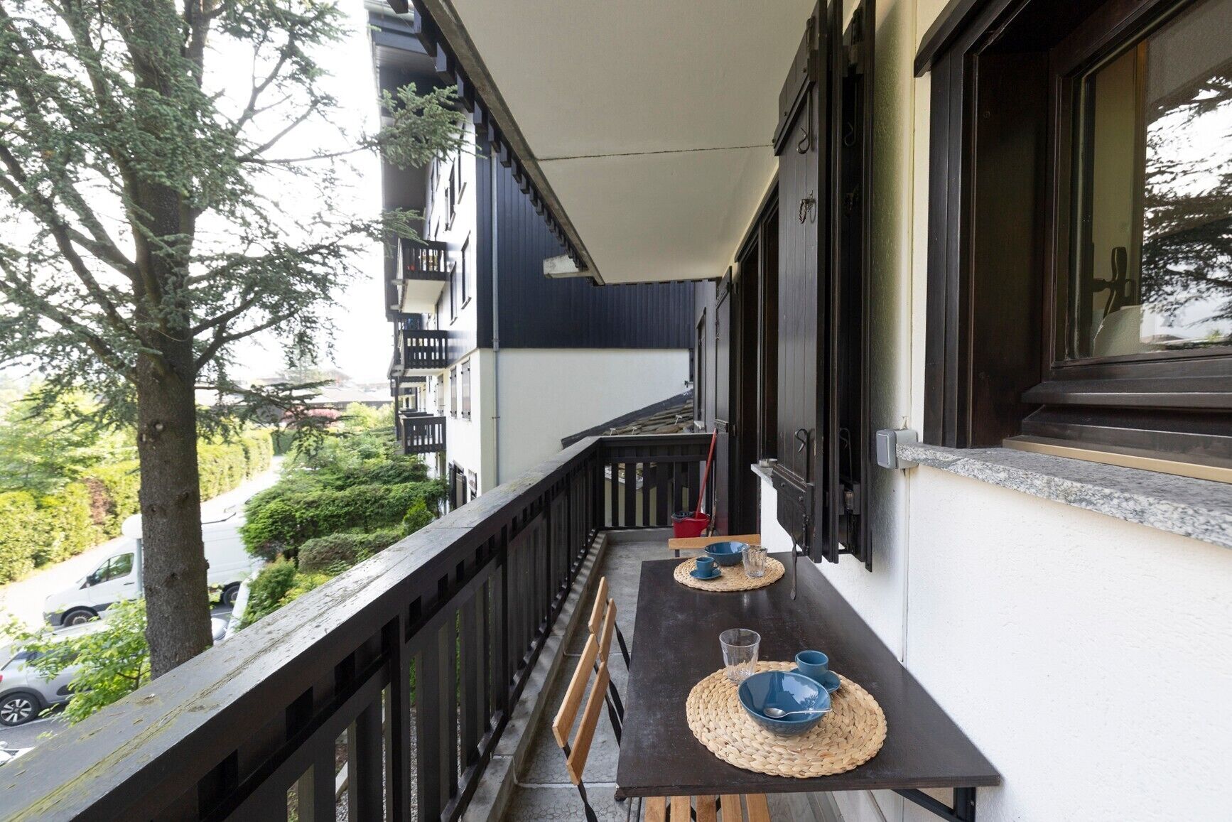 屋外ダイニングエリア