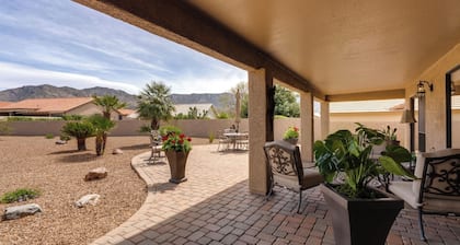 Charming 2-bedroom 2 bath home in Saddlebrooke one with private back yard.