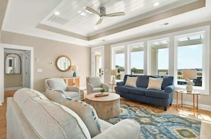 Smart TV, offices - Sweet Breeze by Brunswick Vacation Rentals: New 5BR w/ Elevator & Community Pool (Ocean Isle Beach)