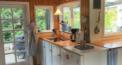 A cozy older summerhouse on a small island