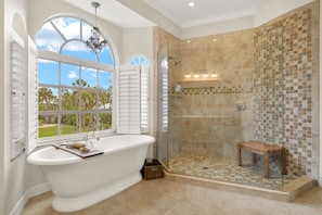 Shower, towels