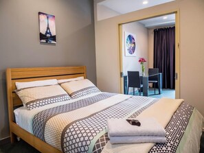 2 slaapkamers, een strijkplank/strijkijzer, wifi, beddengoed