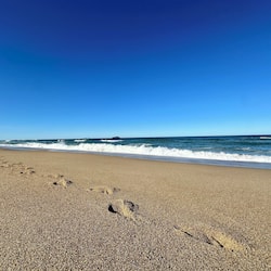 On the beach