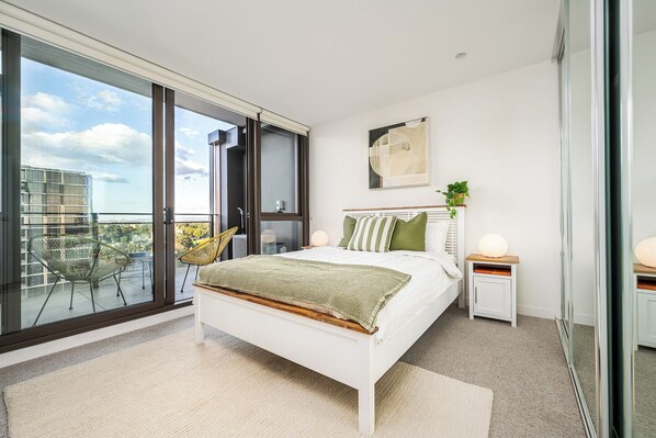 2 bedrooms, iron/ironing board, travel crib, free WiFi