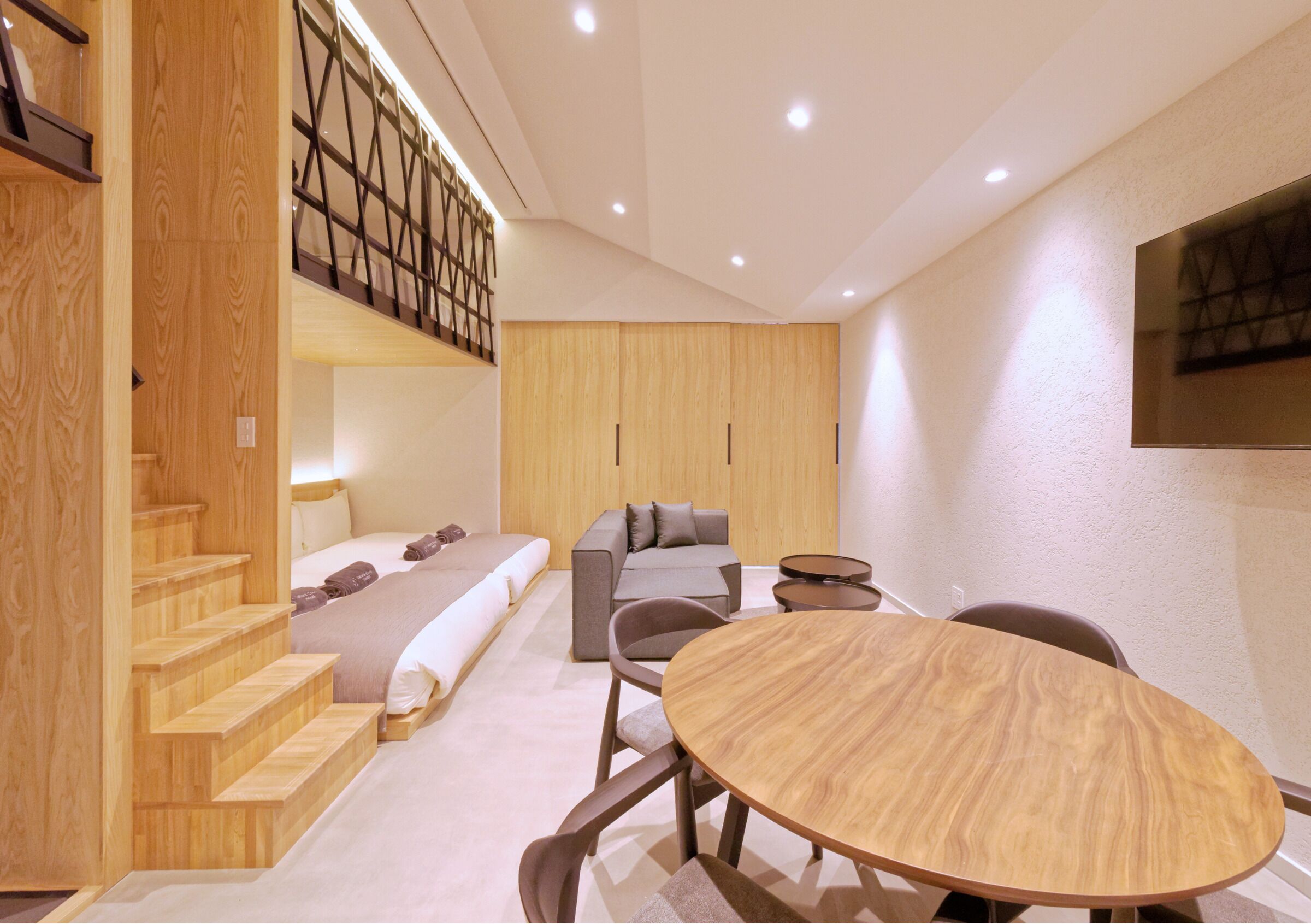 Premium Family Suite Max8 Comfort4 with Steam Sauna, Non Smoking | Desk, laptop workspace, blackout drapes, free WiFi