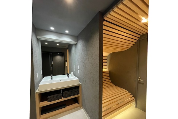 Family Suite Max 8 Comfort 4 with Sauna, Non Smoking | Desk, laptop workspace, blackout drapes, free WiFi