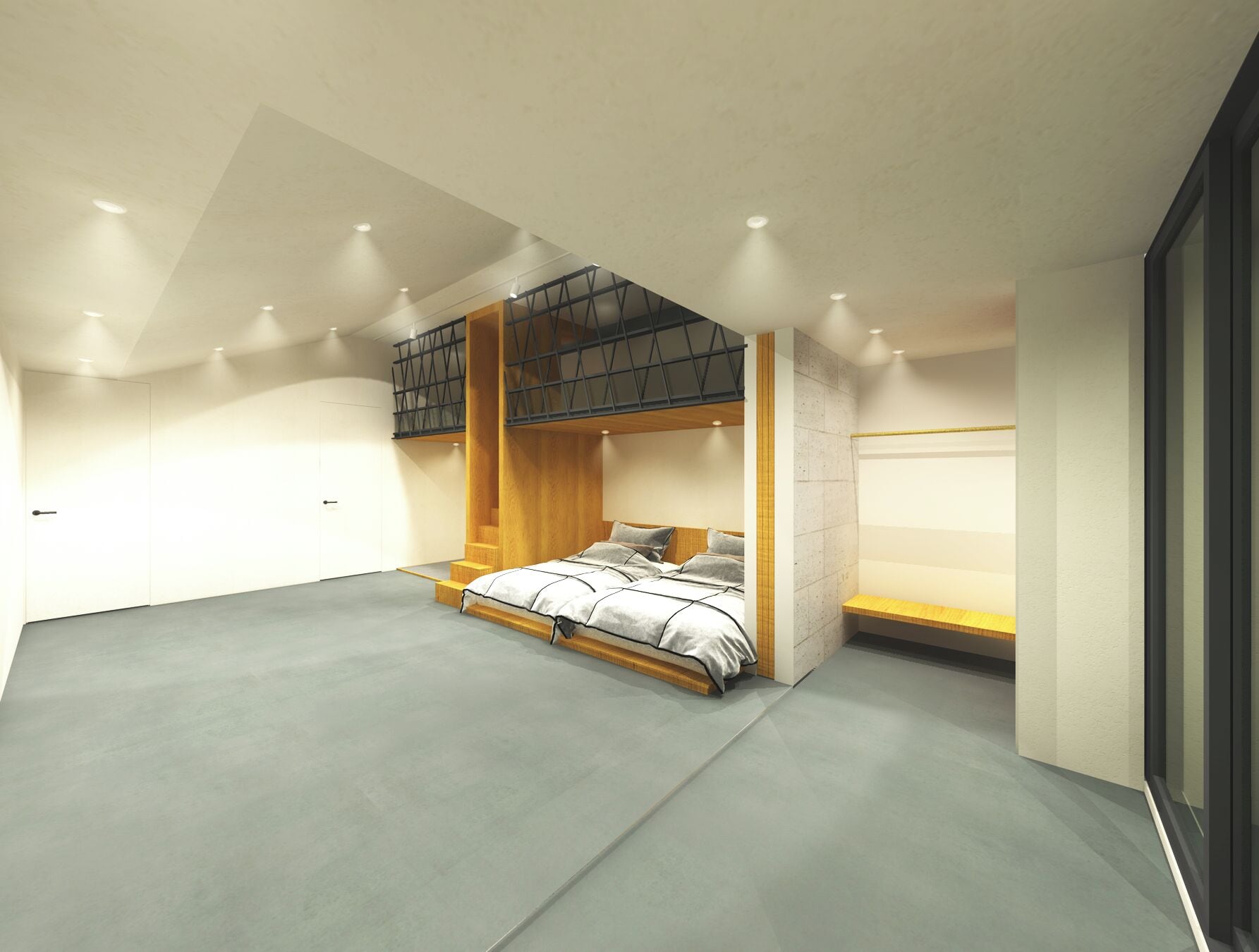 Rom – premium, ikke-røyk (Family Suite Max8 Comfort4 with Sauna) | Skrivebord, skrivebord for bærbar PC og blendingsgardiner