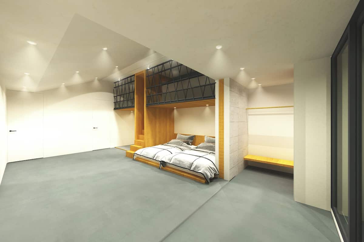 Rom – premium, ikke-røyk (Family Suite Max8 Comfort4 with Sauna) | Skrivebord, skrivebord for bærbar PC og blendingsgardiner