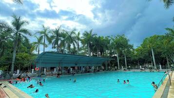Indoor pool, seasonal outdoor pool
