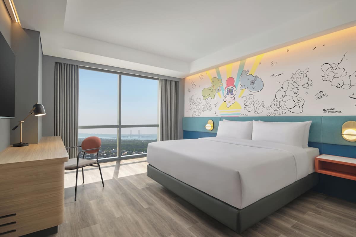 Gác Deluxe, 1 giường cỡ king, không hút thuốc | Két bảo mật tại phòng, bàn, khu vực làm việc phù hợp cho laptop